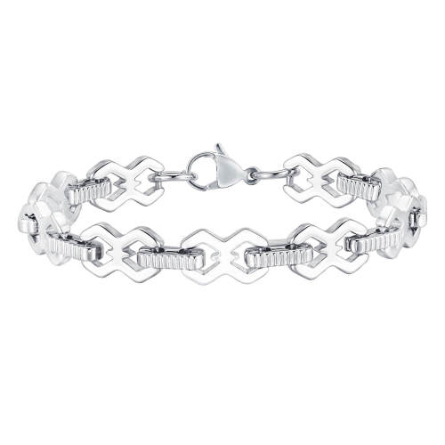 Wholesale Stainless Steel Hip Hop Geometric Bracelet