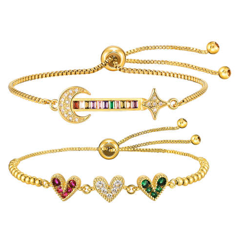Wholesale Copper Box Chain Zirconia Bracelet