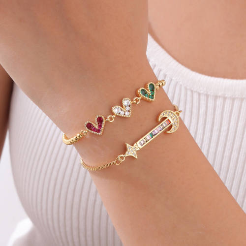 Wholesale Copper Box Chain Zirconia Bracelet