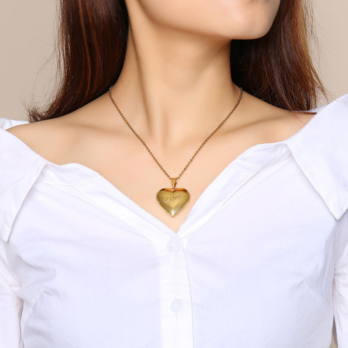 Wholesale Stainless Steel Heart Photo Locket Pendant