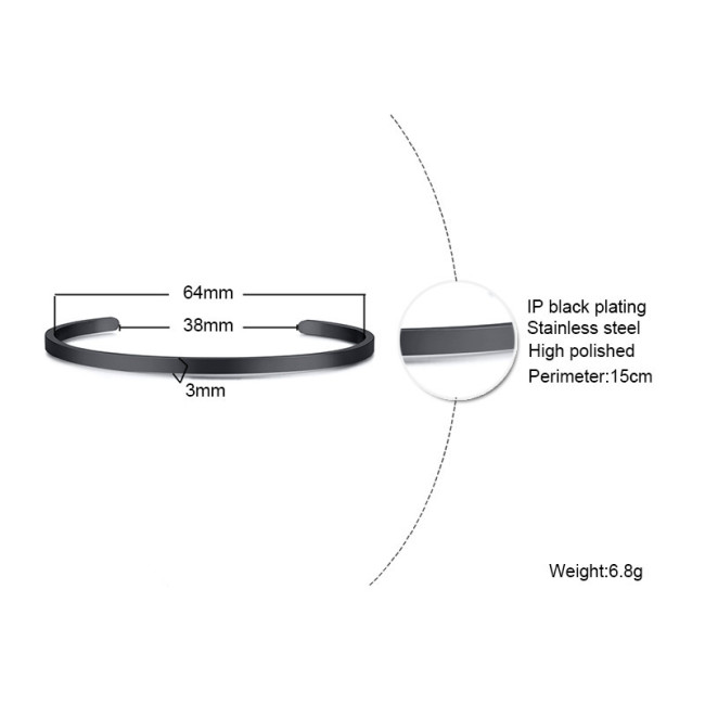 Wholesale Stainless Steel Jewelry Bangle Bracelet