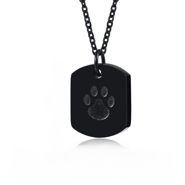 Wholesale Stainless Steel Dog Paw Urn Pendant
