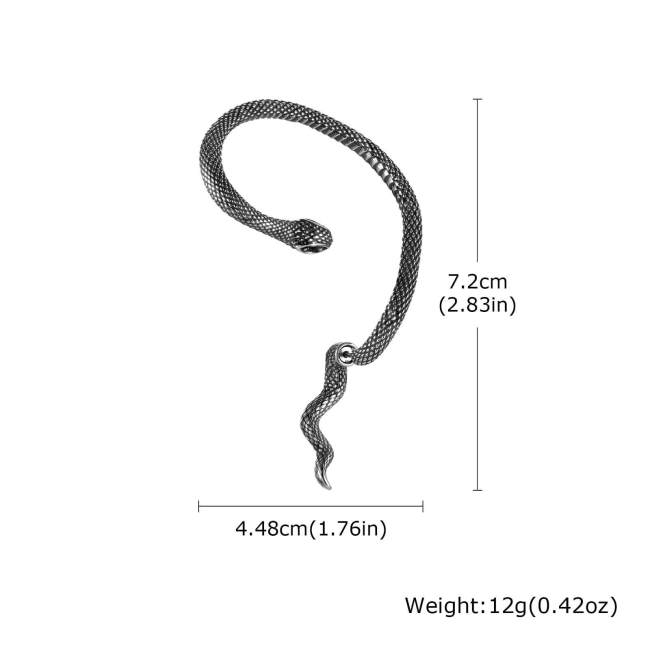 Wholesale Stainless Steel Snake Left Earring