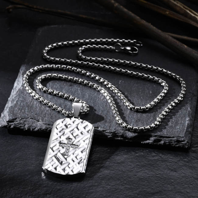 Wholesale Stainless Steel Fashion Men Tag Pendants