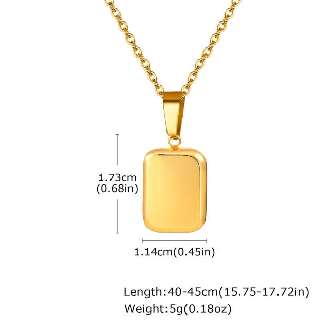 Wholesale Stainless Steel Ins Style Pendant
