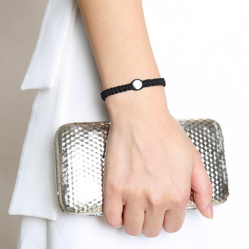 Wholesale Stainless Steel Fashion Adjustable Rope Bracelet