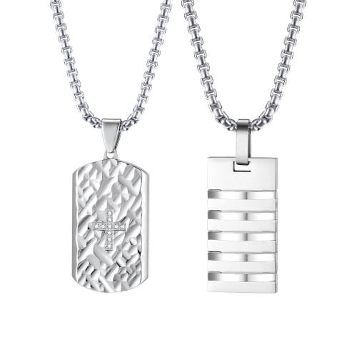 Wholesale Stainless Steel Fashion Men Tag Pendants