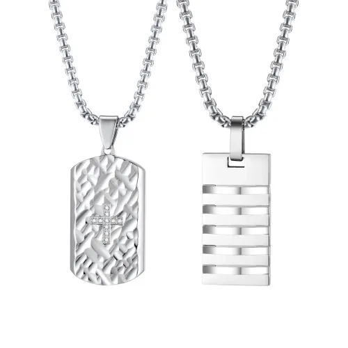 Wholesale Stainless Steel Fashion Men Tag Pendants