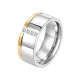 Wholesale Stainless Steel 4 Zirconia Band Ring