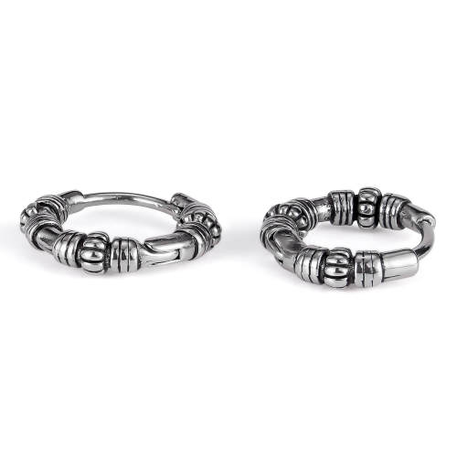 Wholesale Stainless Steel Hip Hop Men Earrings