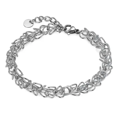 Wholesale Stainless Steel Fashion Circle Stacked Bracelet
