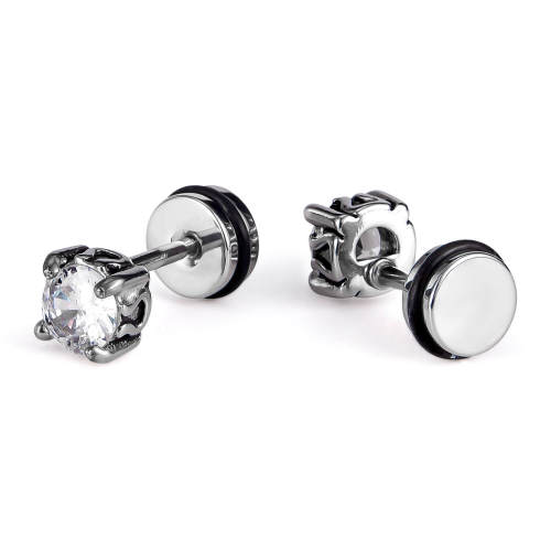 Wholesale Stainless Steel with Zirconia Earrings