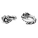 Wholesale Stainless Steel Men Retro Daisy Earrings