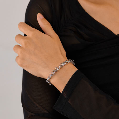 Wholesale Stainless Steel Fashion Circle Stacked Bracelet