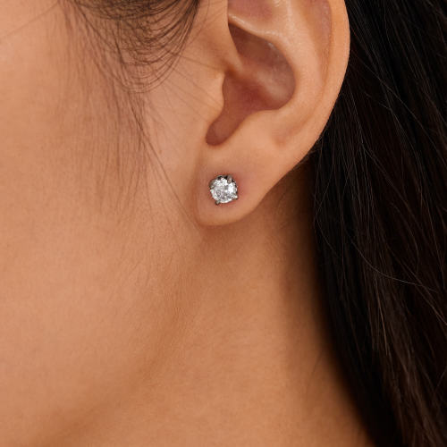 Wholesale Stainless Steel with Zirconia Earrings