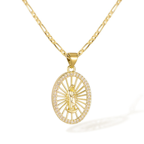 Wholesale Copper Virgin Mary Necklace