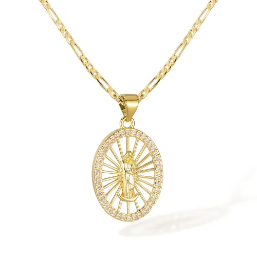 Wholesale Copper Virgin Mary Necklace