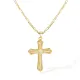 Wholesale Copper Gold Plated Cross Necklace