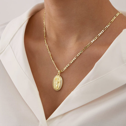 Wholesale Virgin Mary Copper Necklace