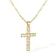 Wholesale Copper CZ Cross Necklace