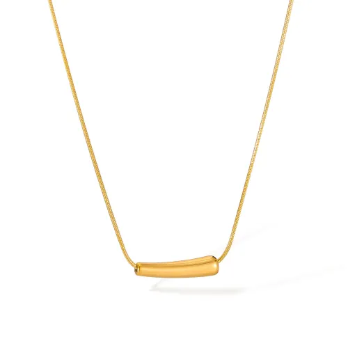 Wholesale Stainless Steel Minimalism Bar Necklace