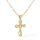 Wholesale Women Copper CZ Cross Necklace