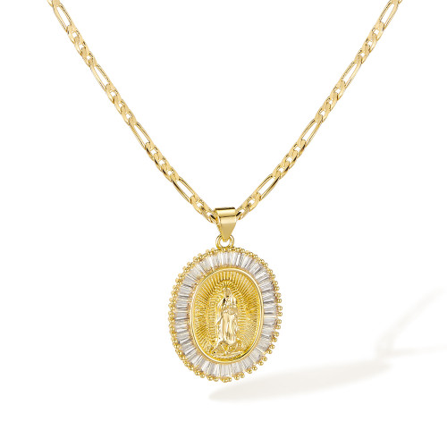 Wholesale Copper Madonna Necklace