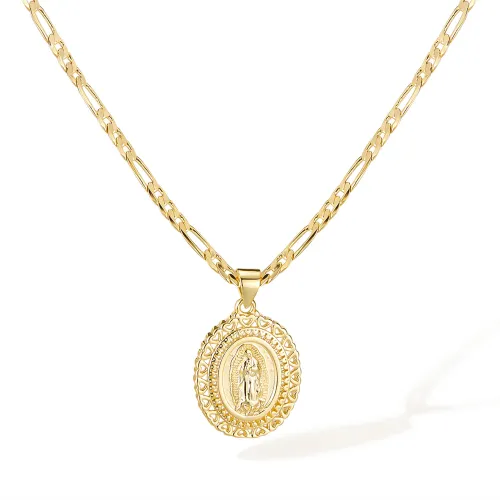 Wholesale Copper Virgin Mary Necklace for Women