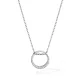 Wholesale Stainless Steel Eternity Circle Necklace with CZ