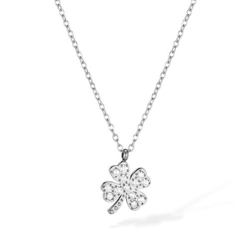 Wholesale Stainless Steel Lucky Clover Necklace
