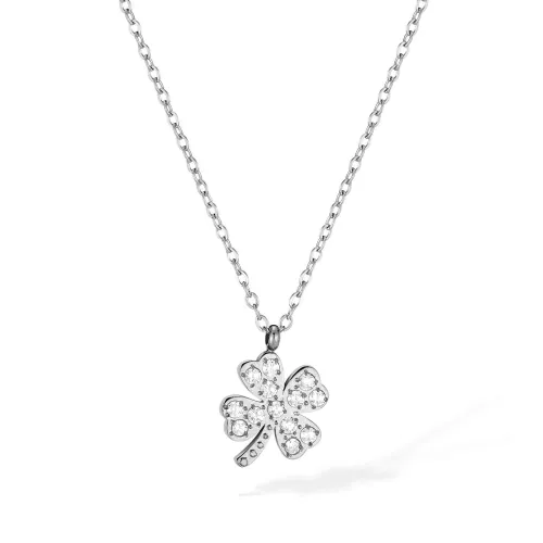 Wholesale Stainless Steel Lucky Clover Necklace