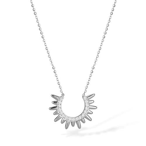 Wholesale Stainless Steel Sunburst Necklace