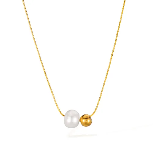 Wholesale Stainless Steel Beads Pearl Necklace