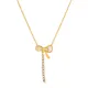 Wholesale Stainless Steel Shell Ribbon Necklace