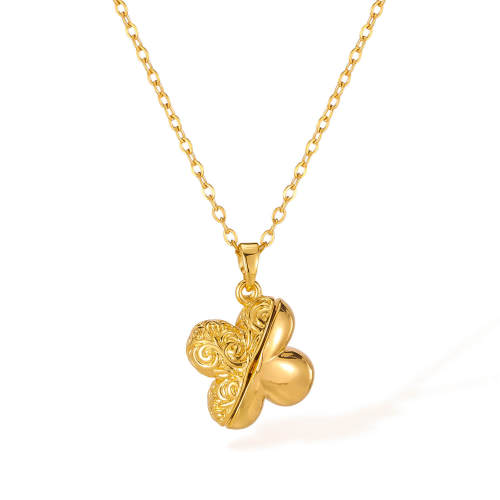 Wholesale Copper Hidden Heart Zirconia Necklace