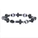 Wholesale Black Gallstone Cross Alloy Beads Bracelet