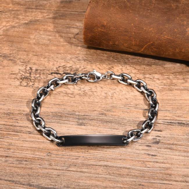 Wholesale Stainless Steel Blank Tag Bracelet
