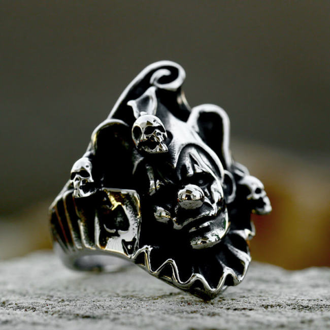 Wholesale Stainless Steel Mens Skull Rings