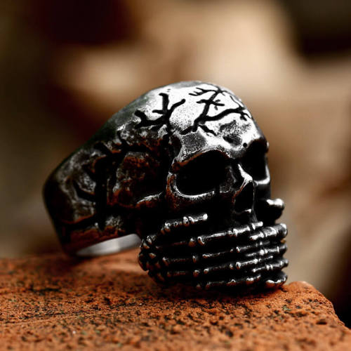 Wholesale Stainless Steel Mens Skull Rings