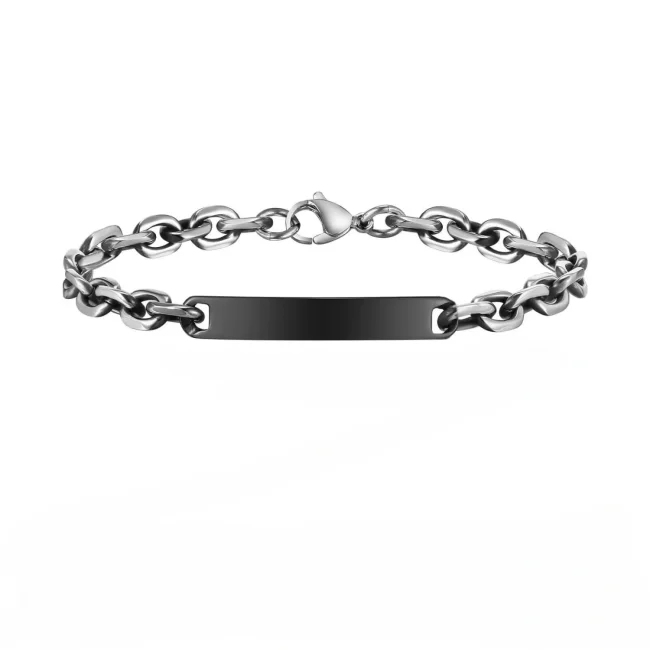 Wholesale Stainless Steel Blank Tag Bracelet