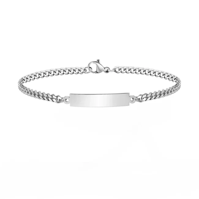 Wholesale Stainless Steel Blank Tag Bracelet