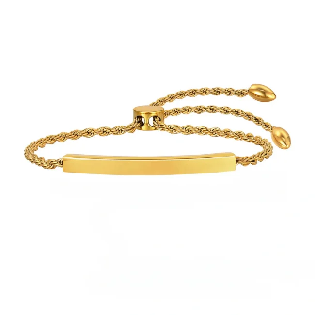 Wholesale Stainless Steel Blank Tag Bracelet