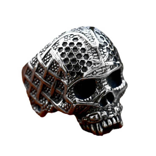 Wholesale Stainless Steel Gothic Warrior Skull Ring