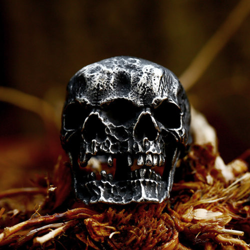 Wholesale Stainless Steel Siamese Skull Ring