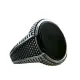 Wholesale Stainless Steel Black Onyx Ring