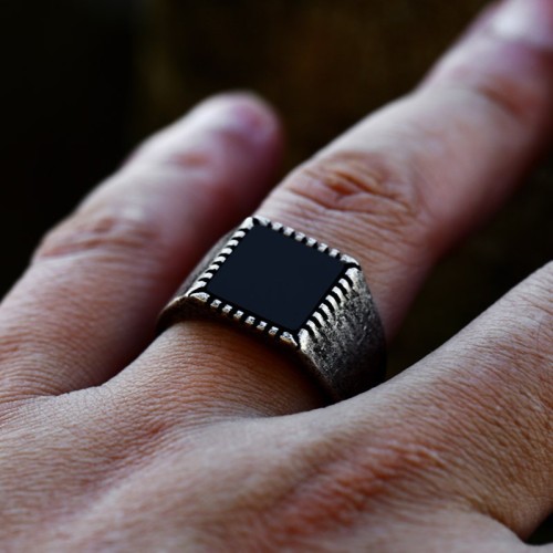 Wholesale Stainless Steel Vintage Men's Ring