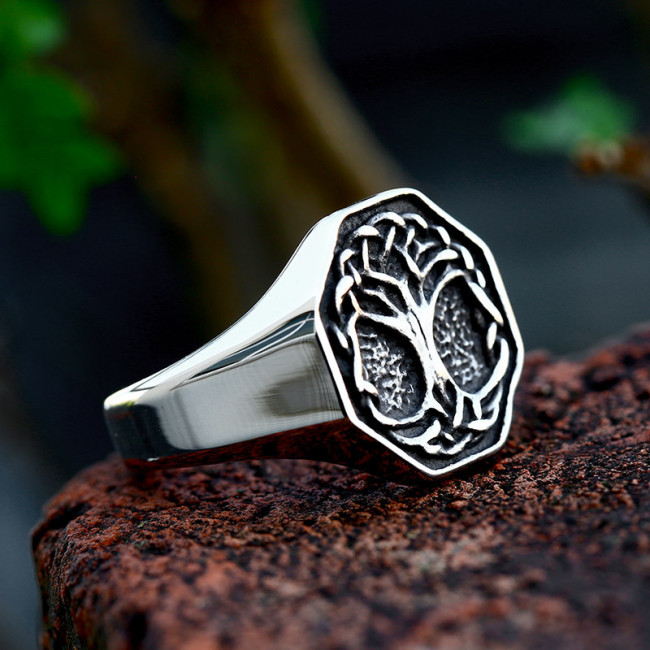 Wholesale Stainless Steel Viking Tree of Life Ring