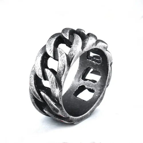 Wholesale Stainless Steel Vintage Chain Ring