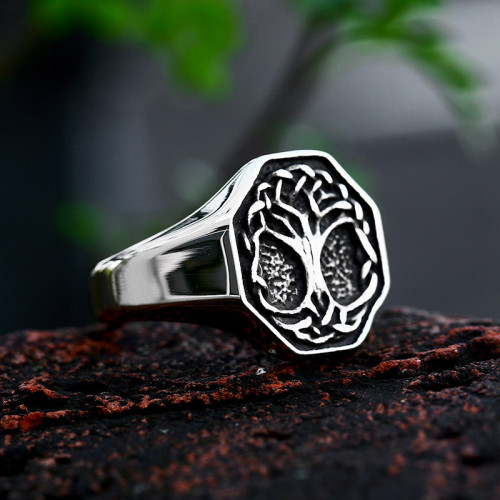 Wholesale Stainless Steel Viking Tree of Life Ring