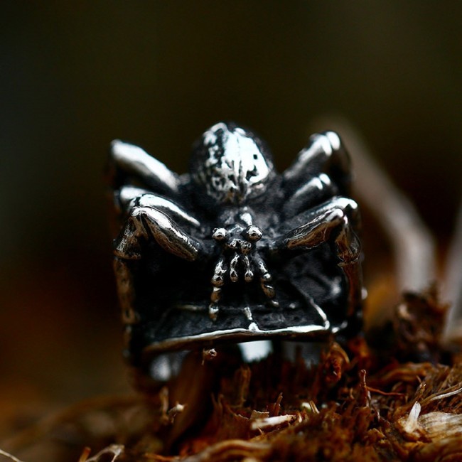 Wholesale Stainless Steel 3D Spider Ring